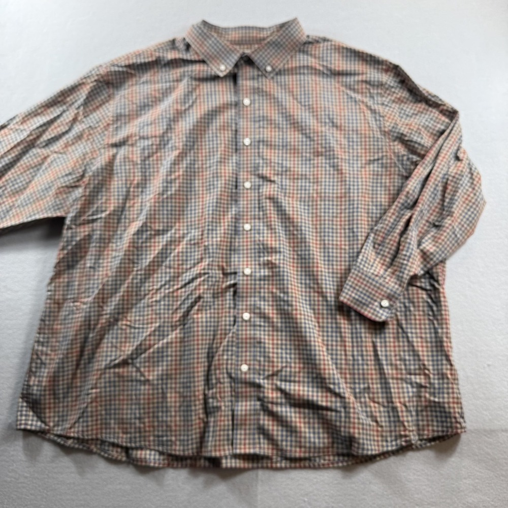Oak Hill Shirt Mens 3XL Multicolor Check Long Sleeve Button Down Big & Tall